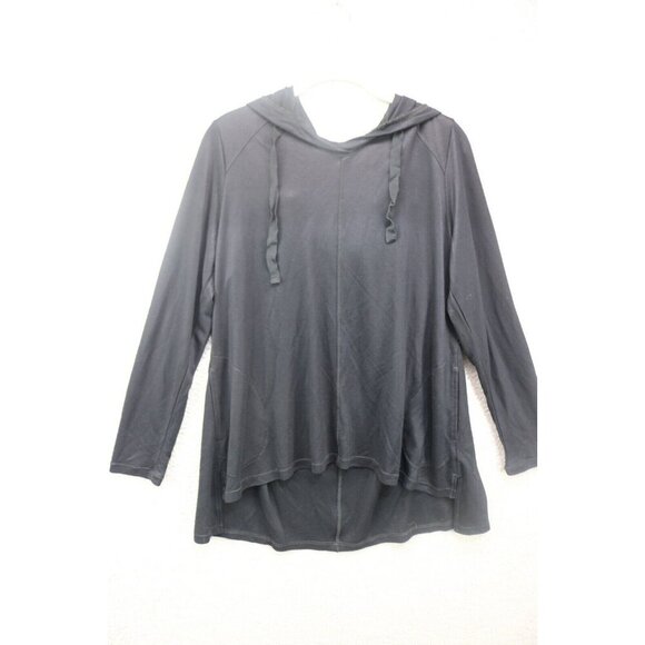 LOGO Lounge Hooded Long Sleeve Hi Lo Tunic-Size Medium-Pockets - Picture 1 of 13